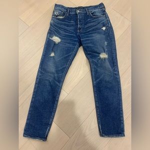Moussy jeans, vintage Barney's, size 28, button front, straight leg